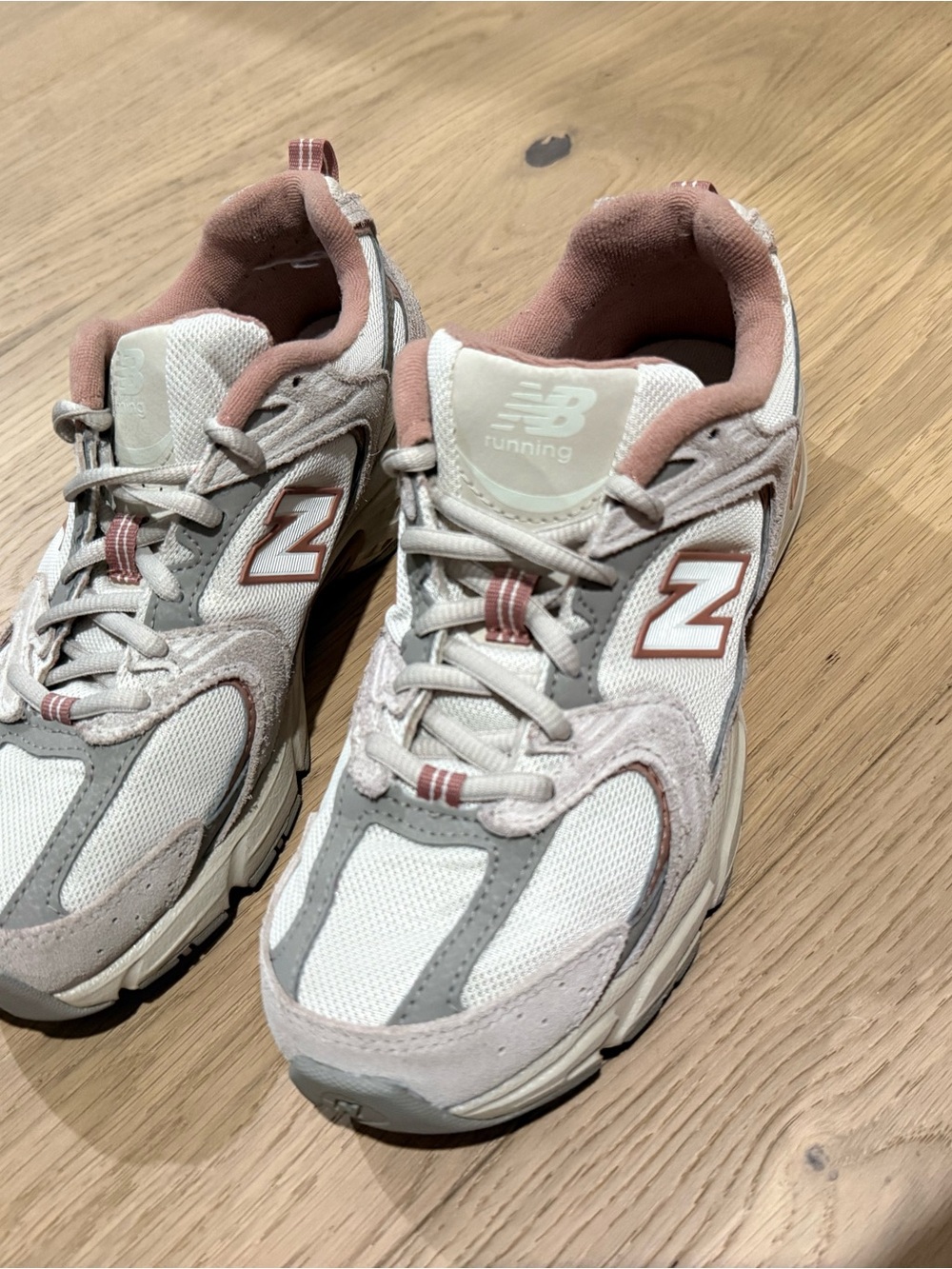 New Balance 530 Cream & Dusty Pink Sneakers, EXCELLENT CONDITION US 6, EU 37 - Picture 3 of 8